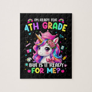 Ich bin bereit für die 4. Klasse Einhorn Erster Sc