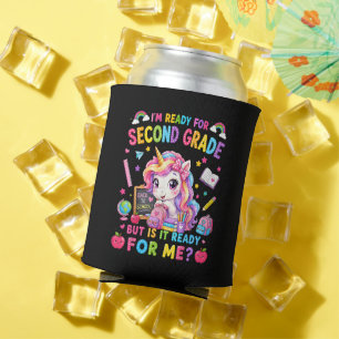 Ich bin bereit für die zweite Klasse Einhorn erste Dosenkühler