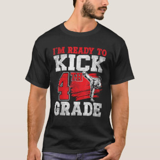 Ich bin bereit, Karate 4. Klasse wieder zur Schule T-Shirt