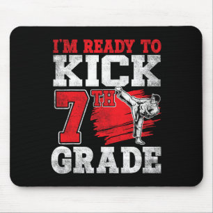 Ich bin bereit, Karate-Klasse 7 zur Schule zu brin Mousepad