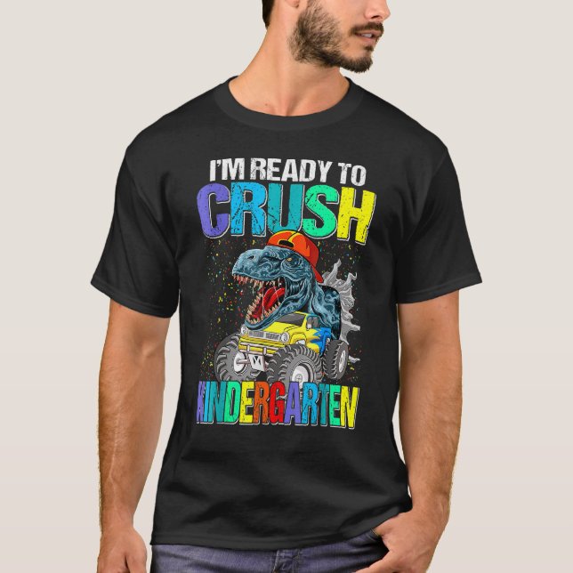 Ich bin bereit, Kindergartenjungen nach Schoo zurü T-Shirt (Vorderseite)