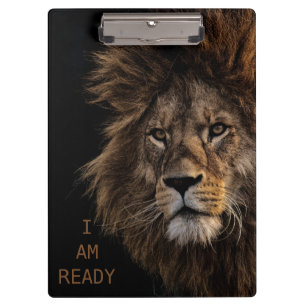 ICH BIN BEREIT - Lion Klemmbrett