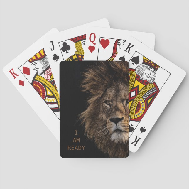 ICH BIN BEREIT - Lion Spielkarten (Rückseite)