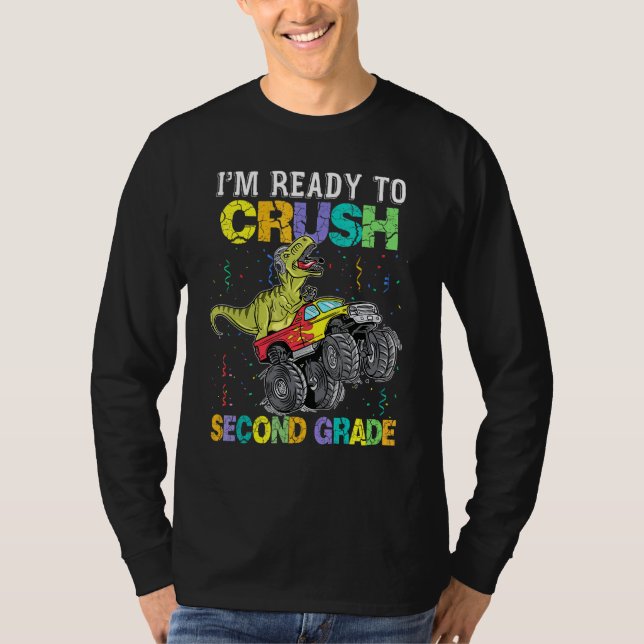 Ich bin bereit, Monster der zweiten Klasse Truck D T-Shirt (Vorderseite)