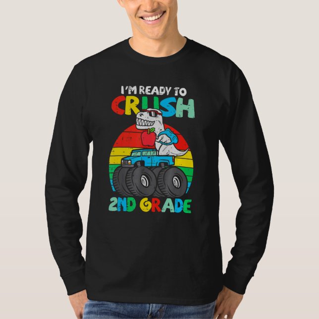 Ich bin bereit, Monster der zweiten Klasse Truck D T-Shirt (Vorderseite)