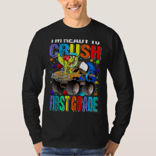 Ich bin bereit, Monster erster Klasse Truck Dinos T-Shirt