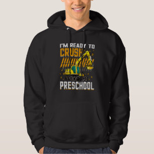 Ich bin bereit, präschoolare Baustellenfahrzeuge z Hoodie