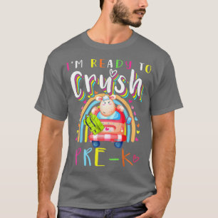 Ich bin bereit, Pre K Girls Niedliches Schaf zu ze T-Shirt