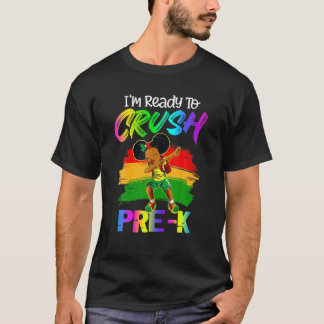 Ich bin bereit, PRE- K zu zerdrücken Afro Girls Sc T-Shirt