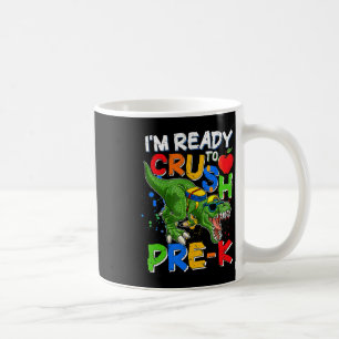 Ich bin bereit, PreK T Rex Dino Holding Bleistift Kaffeetasse