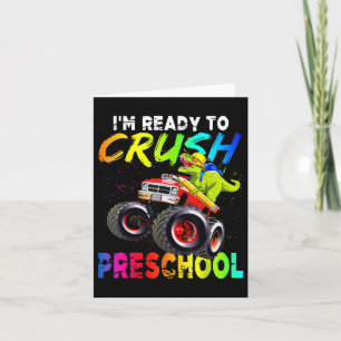 Ich bin bereit, Preschool Monster Truck Dinosaur z Karte