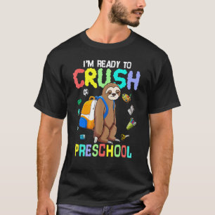 Ich bin bereit, Vorschul-Shirts Faultier für Schül T-Shirt