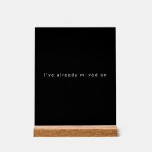 Ich bin bereits weitergezogen Schwarzer minimalist