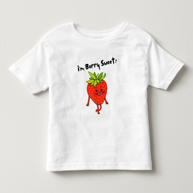 Ich bin Berry Sweet! - Funny Fruit Pun Kleinkind T-shirt (Vorderseite)