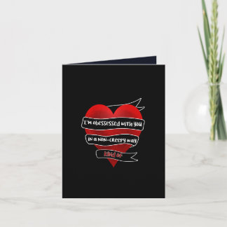Ich bin besessen von dir - modernes Valentinsgrußk Feiertagskarte
