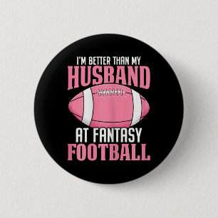 Ich bin besser als mein Mann bei Fantasy Football  Button