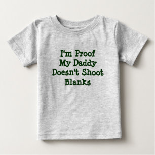 Ich bin Beweis, den mein Vati nicht freie Räume Baby T-shirt