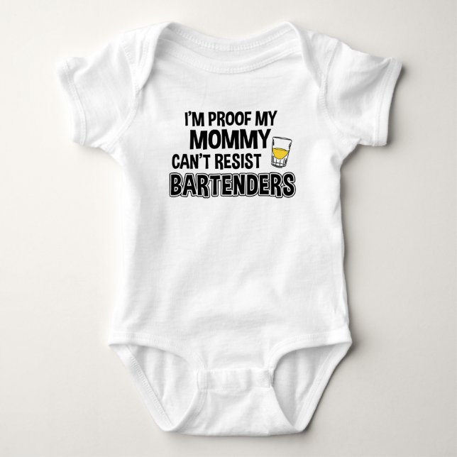 Ich bin Beweis, den meine Mama den lustigen Baby Strampler (Vorderseite)