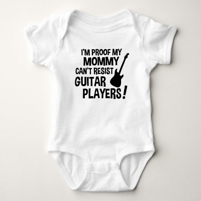 Ich bin Beweis, den meine Mama Gitarristen nicht Baby Strampler (Vorderseite)