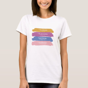 Ich bin Bibelverse bunt T-Shirt