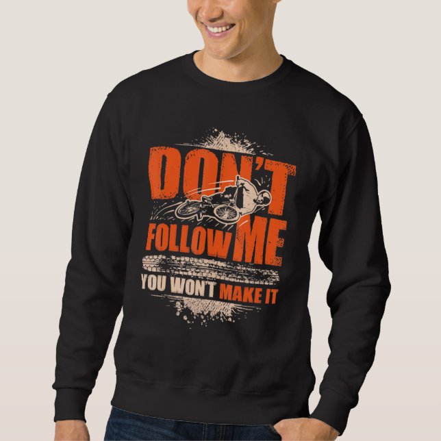 Ich bin Biker Biker Racing Retro Vint Sweatshirt (Vorderseite)
