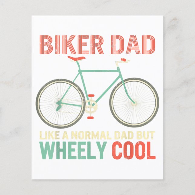 Ich bin Biker Vater Vathers Day Wo Cooler Fahrrad  (Vorderseite)