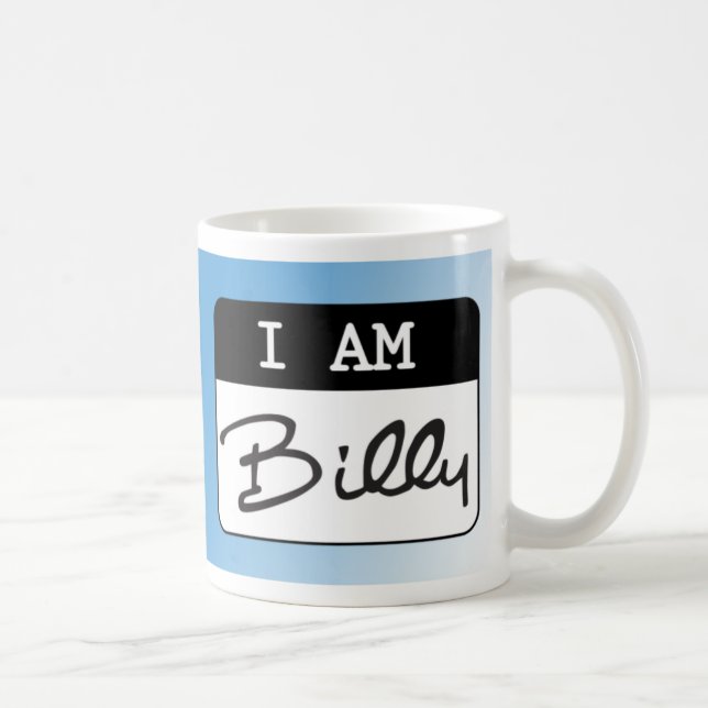 ICH BIN Billy-Tasse - Blau Kaffeetasse (Rechts)