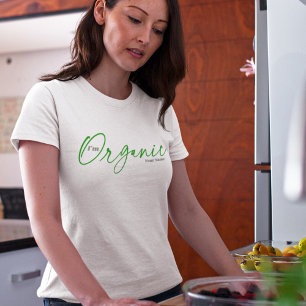 Ich bin Bio   Elegantes Minimal Handgeschriebenes  T-Shirt