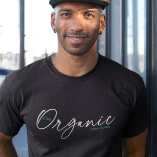 Ich bin Bio   Minimale handgeschriebene Schreibsch T-Shirt