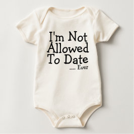 Ich bin bis heute nicht erlaubt - nie baby strampler