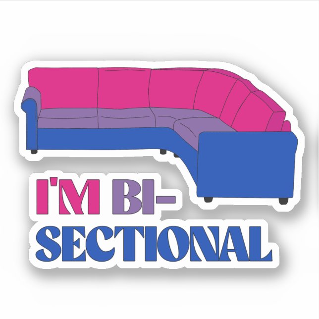 Ich bin Bisectional Aufkleber (Vorderseite)