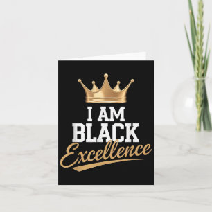 Ich bin Black Excellence Black History Afro Motiva Karte