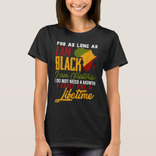 Ich bin Black History Lifetime Cool Black History  T-Shirt
