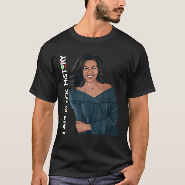 Ich bin Black History Michelle Obama International T-Shirt (Vorderseite)