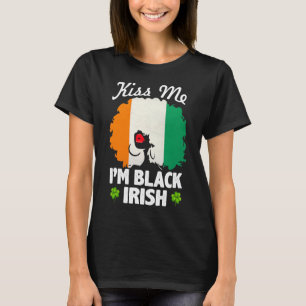 Ich bin Black Irish St Patrick's Day, Afrikanische T-Shirt