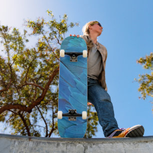 Ich bin blau - Macaw Federn Skateboard