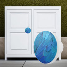 Ich bin blau - Papageienfedern nah