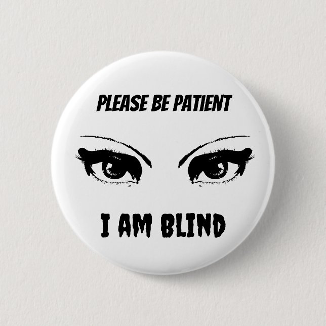 Ich bin Blind Button (Vorderseite)