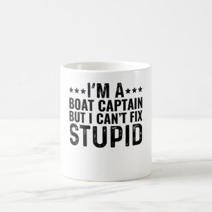 Ich bin Bootsmann, aber ich kann keinen Dummkopf r Kaffeetasse