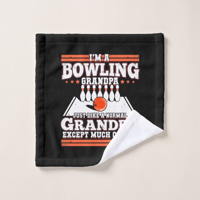 Ich bin Bowling Opa Waschlappen (Waschlappen)