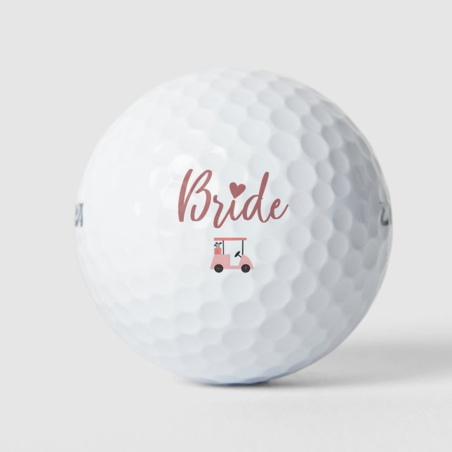Ich bin Bride mit Bride-Team Golfball (Vorderseite)