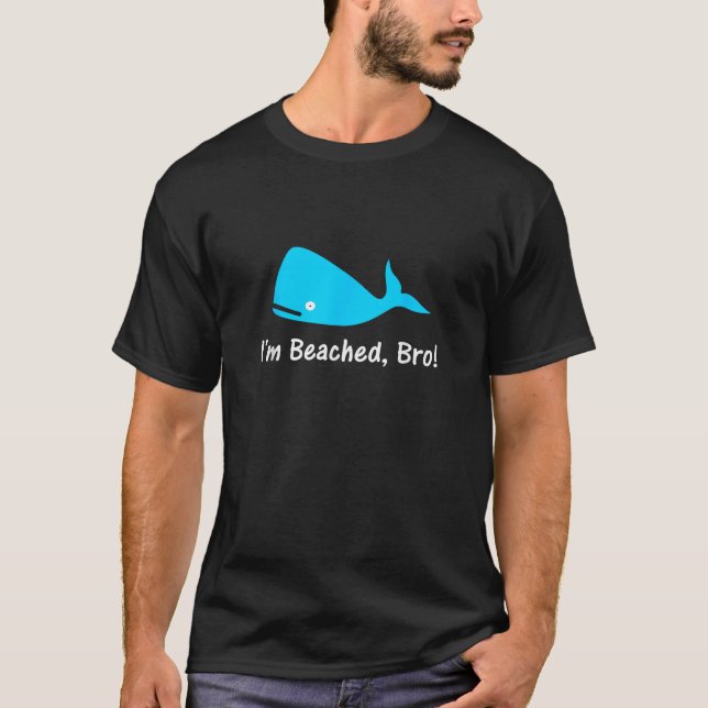 Ich bin Bro Funny Beach Whale T Shirt (Vorderseite)