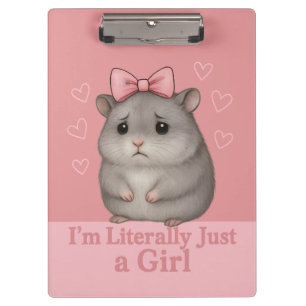 Ich bin buchstäblich nur ein trauriger Hamster Mäd Klemmbrett