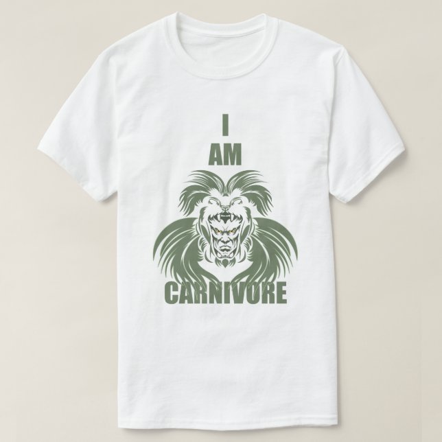 ICH BIN CARNIVORE T-Shirt (Design vorne)