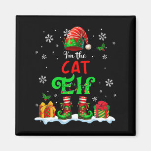 Ich bin Cat Elf Weihnachtself Kostüm Kat Besitzer Magnet