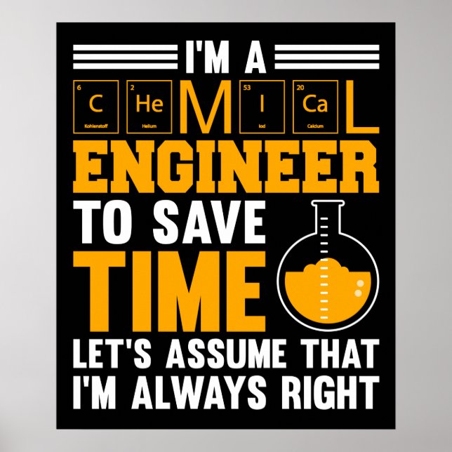 Ich bin Chemieingenieur, ich habe recht Poster (Vorne)
