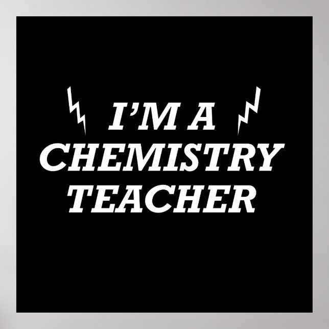 Ich bin Chemielehrer Poster (Vorne)