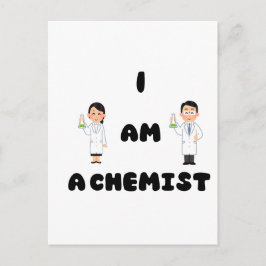 Ich bin Chemikerin Postkarte