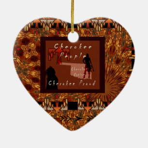Ich bin Cherokee Keramik Ornament