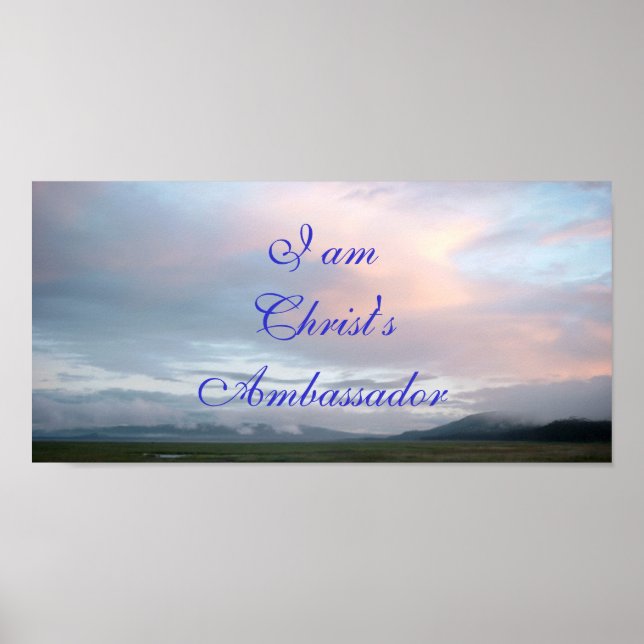 Ich bin Christ Botschafterposter Poster (Vorne)